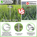 120 Pack Heavy Duty 8 Gauge Galvanized Landscape Fabric Pins, 6 Inch G-Shaped Round Top Weed Barrier Stakes for Garden, Erosion Control, Tent, Ground Cover (Silver) by CozyNest Decor