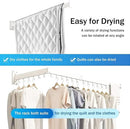 Clothes Drying Rack Wall Mounted,Drying Rack Clothing,Laundry Drying Rack Wall Mount,Collapsible Drying Racks for Laundry,Retractable,Foldable,Clothes Hanger Rack,Clothes Dryer Rack,White Color by CozyNest Decor