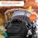 Baby Uma Stroller Hooks for Bags (2 Pack) - Leather-Style Stroller Clips and Hooks, Non-Slip Stroller Accessories, Carry 11 lbs Per Stroller Hook, Universal Baby Essentials & Stroller Accessories by TinyTreasures Baby Boutique