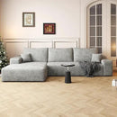 108" Sectional Couches for Living Room Modern Modular Sofa with L-Shape Couchs Upholstered Boneless Couch Deep Seat Sectional Couch with Chaise (Grey, Left Facing Chaise+2Seaters) by CozyNest Decor