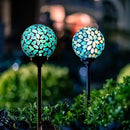 VCUTEKA Solar Lights Outdoor Decorative, Mosaic Solar Garden Light Waterpoof LED Pathway Stake Light for Landscape Lawn Patio Yard Decoration, 2 Pack by CozyNest Decor