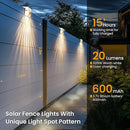 SOLPEX Solar Fence Lights Outdoor,Solar Deck Lights Waterproof Led Solar Lights for Outdoor Stairs,Step,Patio,Yard,Garden,Balcony and Porch,8 Pack Shell-Like Light Spots(White Shell,Warm White&RGB) by GreenHaven Gardens
