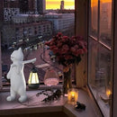 Solar Powered Garden Resin Statue Lights, 10 Inch Waterproof Outdoor Animal Cute Cat Figurine Lights, Suitable for Patios, Balconies, Lawns, Courtyards, Etc (Walking) by GreenHaven Gardens
