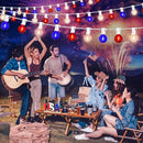 50Ft LED G40 Red White and Blue Lights Outdoor 4th of July Lights with 50+3 Shatterproof Bulbs for Patriotic Decor in Yard Garden Patio - Light up Memorial Day 4th of July Decorations Outdoor, 0.6W by GreenHaven Gardens