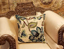 Modern Cream Decorative Floral Pillow Cover Needlepoint White Flower Hand Embroidered Pillowcase Flowery Outdoor Suzani Accent Cushion Boho Chair Modern Chair Pillowsham Wool Size 18x18 by CozyNest Decor