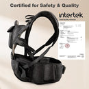 SUNVENO 3 in 1 Ergonomic Baby Carrier with Hip Seat for Newborns and Toddlers, Supports 20 lbs and Up, Waist and Back Relief with Large Weight Capacity for All Season Use,Black by TinyTreasures Baby Boutique