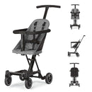 Dream On Me Lightweight And Compact Coast Rider Stroller With One Hand Easy Fold, Adjustable Handles And Soft Ride Wheels, Grey by TinyTreasures Baby Boutique