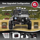 Sopbost 24V 7Ah 2 Seater Ride On Truck Ride On Toy for Big Kids Ride On Car with Remote Control Off-Road Electric Car with Shock Absorber, LED Lights, Bluetooth Music Player, EVA Tires, Black by TinyTreasures Baby Boutique