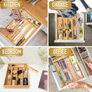 Silverware Organizer Kitchen Drawer Organizer Utensil Organizer Bamboo Silverware Holder Cutlery Organizer in Drawer Flatware Organizer Tray(5 slots, Natural by CozyNest Decor