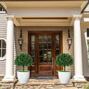 Artificial Boxwood Topiary Ball Trees, Set of 2 Artificial Boxwood Ball Bush Artificial Shrub Bushes UV Resistance Rated with Spike Fake Outdoor Plant for Front Door Decor, Home Decor, Garden by GreenHaven Gardens