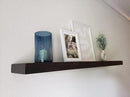 joelsantiques - 42 Inch Wooden Floating Shelves for Wall - 42x6x2 in - Made of Natural Wood - Long Heavy Duty Rustic Wall Shelves for Bedroom - Perfect for Living Room, Kitchen - Black by CozyNest Decor