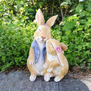 Garden Rabbit Statue Outdoor Decor Resin Funny Bunny Figurines for Outdoor Patio Lawn Yard Art Decoration Christmas Housewarming Gift by CozyNest Decor