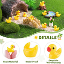 120PCS Mini Resin Animals Cute Yellow Tiny Ducks,Miniature Duck Figures to Hide,Little Animal Toys Small Figurines Bulk for Topper Desk Garden Dollhouse Landscape Aquarium Ornaments DIY Crafts & Decor by GreenHaven Gardens