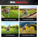 2 Stroke 26cc Gasoline Weed Trimmer Brush Cutter Lawn Edger Grass Weed Eater, Gas Weed Trimmer Gas Weedeaters Grass Trimmer Cordless Gasoline Power w/ 2 Blade Heads by GreenHaven Gardens