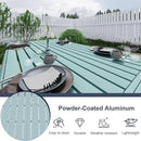 Aoodor 3-Piece Outdoor Patio Dining Set, Aluminum Furniture Set with 1 Rectangular Picnic Table and 2 Benches for Garden, Lawn, Yard by GreenHaven Gardens
