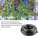 Drip Irrigation Tubing 100 Feet 1/4 drip Irrigation Drip Line Irrigation Hose with 5 Pcs 4/7 Drip Irrigation Tees, 15 Pcs 4/7 Straight, Drip Irrigation Kit (100FT) by GreenHaven Gardens