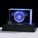 Qianwei 3D Crystal Evil Eye Decor - Evil Eye Light Halloween Witch Figurines Occult Medieval Goth Satanic Home Desk Decor Witchy Gifts Horror Lilith Statue by GreenHaven Gardens