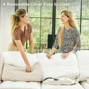 Belffin Modular Sectional Sleeper Sofa with Pull Out Bed Velvet Convertible U Shaped Sectional Sofa Couch with Storage Chaises for Living Room Beige by CozyNest Decor