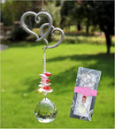 Crystal Garden Suncatcher Hanging Crystals Ornament for Window Rainbow Maker Prisms Home Decor Gift Boxed Sun Catcher Gift Idea for Mom Friends Grandma,Hearts by GreenHaven Gardens