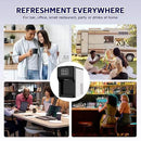 3 in 1 Water Dispenser with Ice Maker, Ice Maker Countertop, Bullet Ice, Crushed Ice, Water Cooler, 44Lbs/24H, 12 Ice/6Min, Self-Cleaning, 4Lbs Ice Storage, Home/Kitchen/Party/RV (Touchscreen)