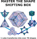Shashibo Shape Shifting Box - Award-Winning, Patented Fidget Cube w/ 36 Rare Earth Magnets - Transforms Into Over 70 Shapes, Gift Box, Download Fun in Motion Toys Mobile App (Mystic Ocean, 4 Pack) by TinyTreasures Baby Boutique