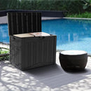 50 Gallon Outdoor Storage Box Waterproof Lockable Resin Deck Box Large, Patio Storage Bin for Pool Accessories Cushion Furniture, Garden Tools, UV-Resistant Outside Delivery Black by GreenHaven Gardens