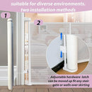 200" Retractable Baby Gates Extra Wide for Large Opening, 41" Extra Tall Retractable Dog Gate Pet Gates, Long Child Safety Mesh Gate with Fiberglass Rods for Stairs, Doorways, Hallways, Indoor/Outdoor by TinyTreasures Baby Boutique