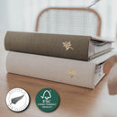 Elegant Linen Photo Album - 200 Acid-Free Pockets for 4x6 Pics - Perfect for Weddings & Gifts by TinyTreasures Baby Boutique