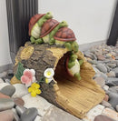 Funny Turtle Gutter Downspout Extender Statue, Garden Ornament, Decorative Gutter Extension Downspout, Perfect Rain Diverter for 3"x4" Downspouts, Eco-Friendly Resin, Outdoor Decor Gift (8 In) by GreenHaven Gardens