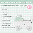 Wooden Baby Push Walker for 1 Year Old and up, Toddler Shopping Cart Push Toys for Boys Girls by TinyTreasures Baby Boutique
