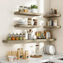48 Inch Floating Shelves, 3D Textured Wood Grain, 48"x9.25"x1.5" Inch Deep Floating Shelves for Wall, Wooden Shelves for Bathroom, Bedroom, Living Room, Vintage Gray Oak by CozyNest Decor
