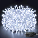 Ollny Outdoor String Lights 200LED 60FT, Cool White Connectable Plug in Fairy Light, 8 Modes Waterproof Timer Christmas Lights for Indoor Outside Bedroom House Party Wedding by GreenHaven Gardens