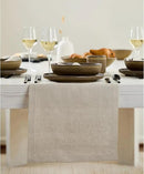 Solino Home Linen Natural Table Runner 72 Inches Long - 100% Pure Linen Dining Table Runner 14 x 72 Inch for Fall, Autumn, Thanksgiving - Fete by CozyNest Decor