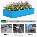 HDPE Raised Garden Bed 47.24 * 24.4 * 9.65 in,Vegetable Planter Bed Outdoor,Elevated Horticulture Planter Bed,Waterproof,Rot-Resistant and Non-Cracking Above Ground Garden Bed(Pacific Blue) by GreenHaven Gardens