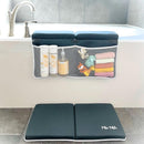 Baby Bath Kneeler and Elbow Rest Pad Set Made of Neoprene & Foam - Non Slip Cushioned Bath Kneeling Pad for Bathing Baby with XL Compartments for Bath Toy Storage for Tub by TinyTreasures Baby Boutique