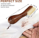 TAKAVU Stain Brush, Laundry Brush for Stain Removal, Natural Boar Bristle Cleaning Brush with Ergonomic Handle, Suitable for Delicate Fabrics Without Damage, Perfect Laundry, Shoes, Boots, Home by CozyNest Decor