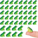 100 Pcs Mini Resin Frogs, Cute Green Frog Tiny Frogs Mini Frogs Figurines Miniature Frogs Animals Figurines Ornament for DIY Crafts Landscape Aquarium Dollhouse Fairy Garden Decor Potted by GreenHaven Gardens