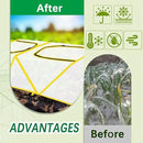 47.2" *14.6" *13.4" Foldable Garden Row Accelerator Plants Cover for Raised Garden Bed, Mini Greenhouse Cover with Two Air Hole and Breathable Mesh, Frost Cover for plant Vegetable Seedling Protector by GreenHaven Gardens