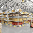 REIBII Garage Shelving, 4 Tier Storage Shelves Load 2550LBS, Adjustable Garage Shelving Heavy Duty, Metal Shelves Unit for Basement, Warehouse, 48" W x 60 "H x 24" D, Galvanized by CozyNest Decor