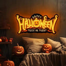 SELICOR Happy Halloween Neon Signs for Wall Decor,Halloween Pumpkin Neon Light Sign,USB Powered Light Up Acrylic LED Sign With Hooks for Bedroom,Kids Room,Living Room,Bar,Party,Halloween Decor by CozyNest Decor