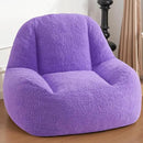 Homguava Bean Bag Chairs for Adults,Giant Beanbag Couch Adult Bean Bag Chair with Filler Included,Modern Lazy Sofa Comfy Chair for Living Room(Purple) by CozyNest Decor