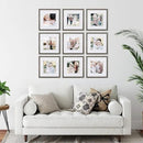Sheffield Home 9 Piece Gallery Wall Frame Set, 12x12 Inch, Natural by CozyNest Decor