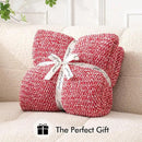 MIULEE Red Super Soft Throw Blanket for Couch, Cozy Fluffy Warm Blankets Lightweight Knit Throw Blankets for Sofa, Bed, Chair, Living Room, Camping, Picnic, 60 x 80 inch by CozyNest Decor