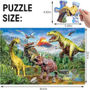 Jumbo Floor Puzzle for Kids,48 Piece Volcano Dinosaur Large Jigsaw Puzzles, Fun Educational Toy for Toddlers Ages 3-5,Preschool Learning Gift for Boy Girl Ages 4-8 by TinyTreasures Baby Boutique