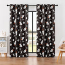 Kids Space Rocket Blackout Curtains - 100% Blackout, Thermal Insulated, Noise Reducing, Perfect for Kids Room and Nursery, 2 Panels (Blast-Off Moon Mission, W52×L84) by TinyTreasures Baby Boutique