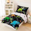 PERFEMET 4-Piece Boys Toddler Bedding Sets Cartoon Dinosaur Comforter Set for Girls Kids Soft Reversible Colorful Animal Bed Set for Toddler(Dinosaur, Toddler) by TinyTreasures Baby Boutique
