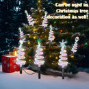 8 Pcs Solar Christmas Garden Stake Lights 8 Mode Yard Landscape Path Lights Xmas Solar Christmas Decorations Outdoor Waterproof Pathway Decor for Outside Holiday Garden Patio by GreenHaven Gardens