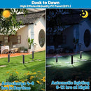 Sunvivo Solar Pathway Lights,2 Modes(Cold White/Warm White),Bright Solar Path Lights Outdoor Waterproof,Perfect Guide Light or Deco for Sideway,Driveway,Walkway,Backyard,Garden,Lawn,Event(4Pack) by CozyNest Decor