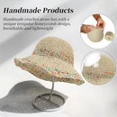 Floppy Big Beach Straw Hats for Women Foldable Summer Wide Brim Packable Sun Hat Womens Travel Straw Fedora Hat by GreenHaven Gardens