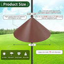 Gtongoko 19 Inch Squirrel Baffle for Bird Feeder Pole Squirrel Guards for Shepherds Hook Stopper for Bird Feeders Brown 1 Pack by GreenHaven Gardens